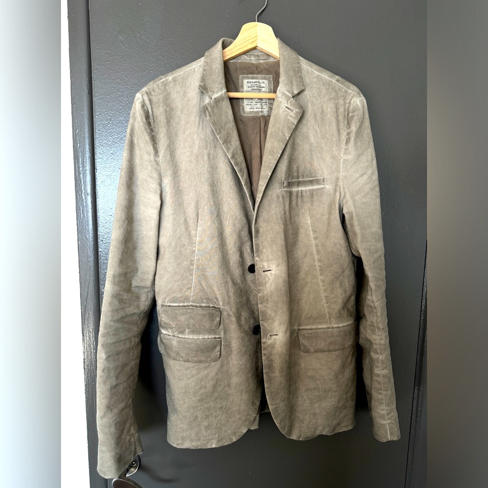 All Saints Spitalfields Distressed Blazer